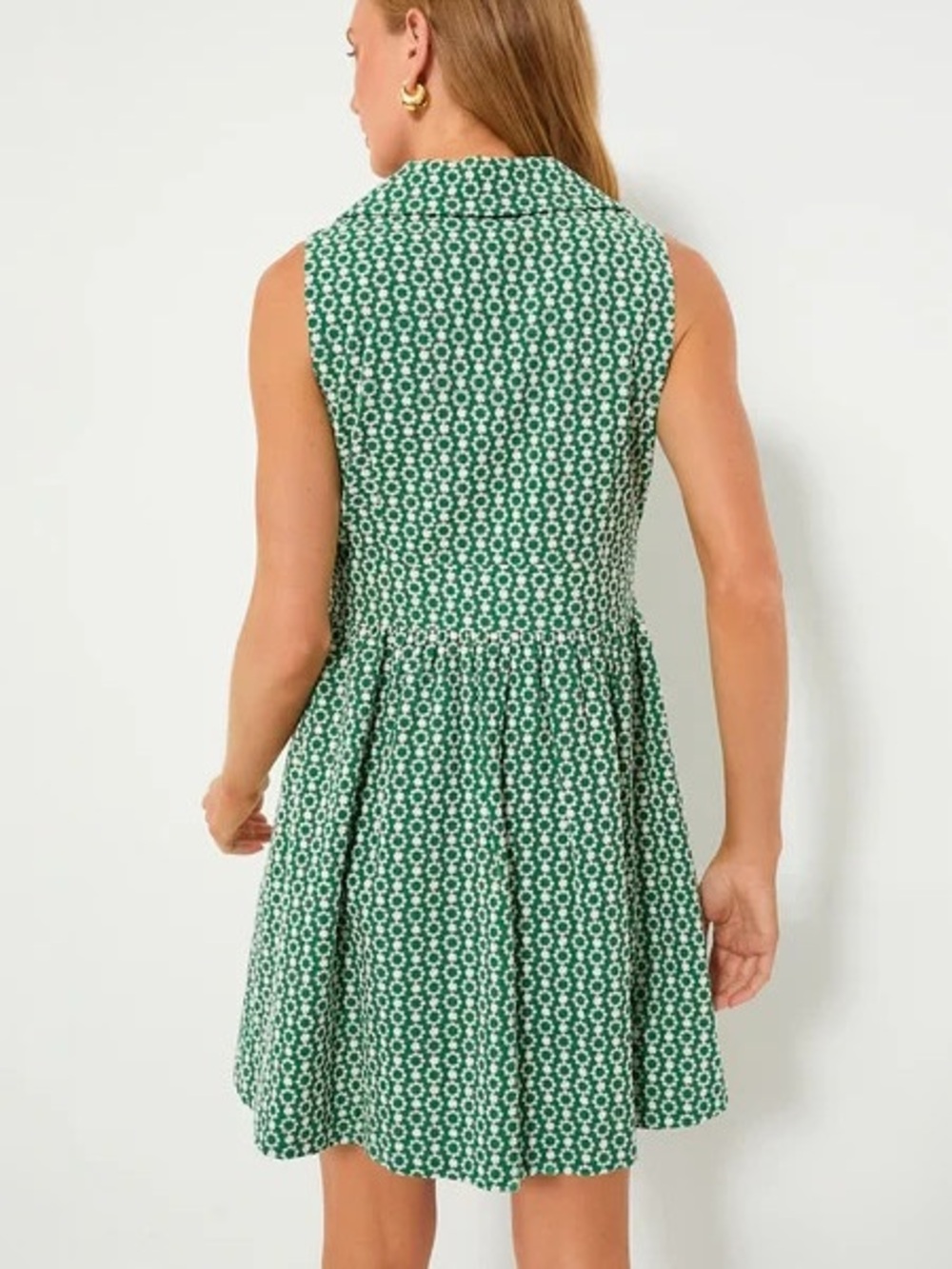 Tuckernuck Pomander Place Greenbriar Eyelet Noelle Shirt Dress - Picture 3 of 10